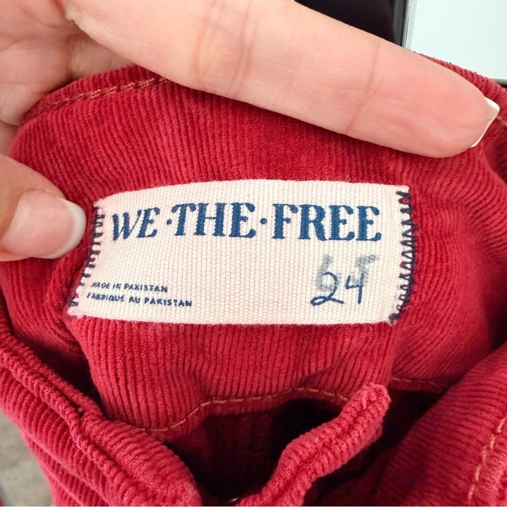 We The Free Burgundy Corduroy Flare Pants - Picture 4 of 5